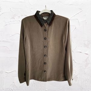 City Girl | Beige Button Shirt / Shacket